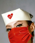 Latex Vintage Heartbreaker Nurse Hat